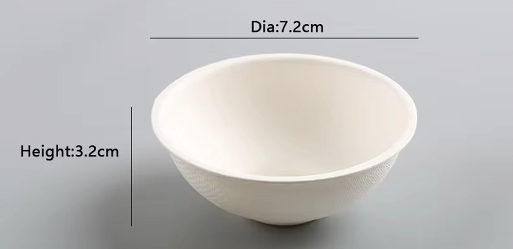 Sugarcane Bagasse Hexagonal Bowl